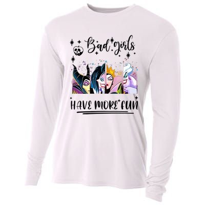 Bad Girl Have More Fun Night Out Vacations Villain Queen Witch Cooling Performance Long Sleeve Crew