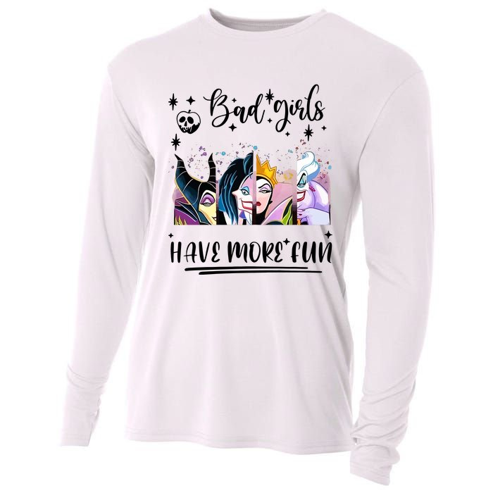 Bad Girl Have More Fun Night Out Vacations Villain Queen Witch Cooling Performance Long Sleeve Crew