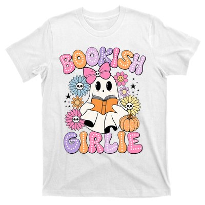 Bookish Girlie Halloween Book Lover Ghoul Ghost T-Shirt