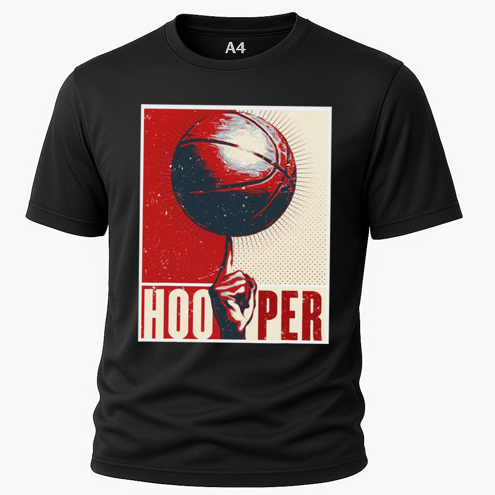 Basketball Gift Hooper Street Streetball Basketball Player Cooling Performance Crew T-Shirt