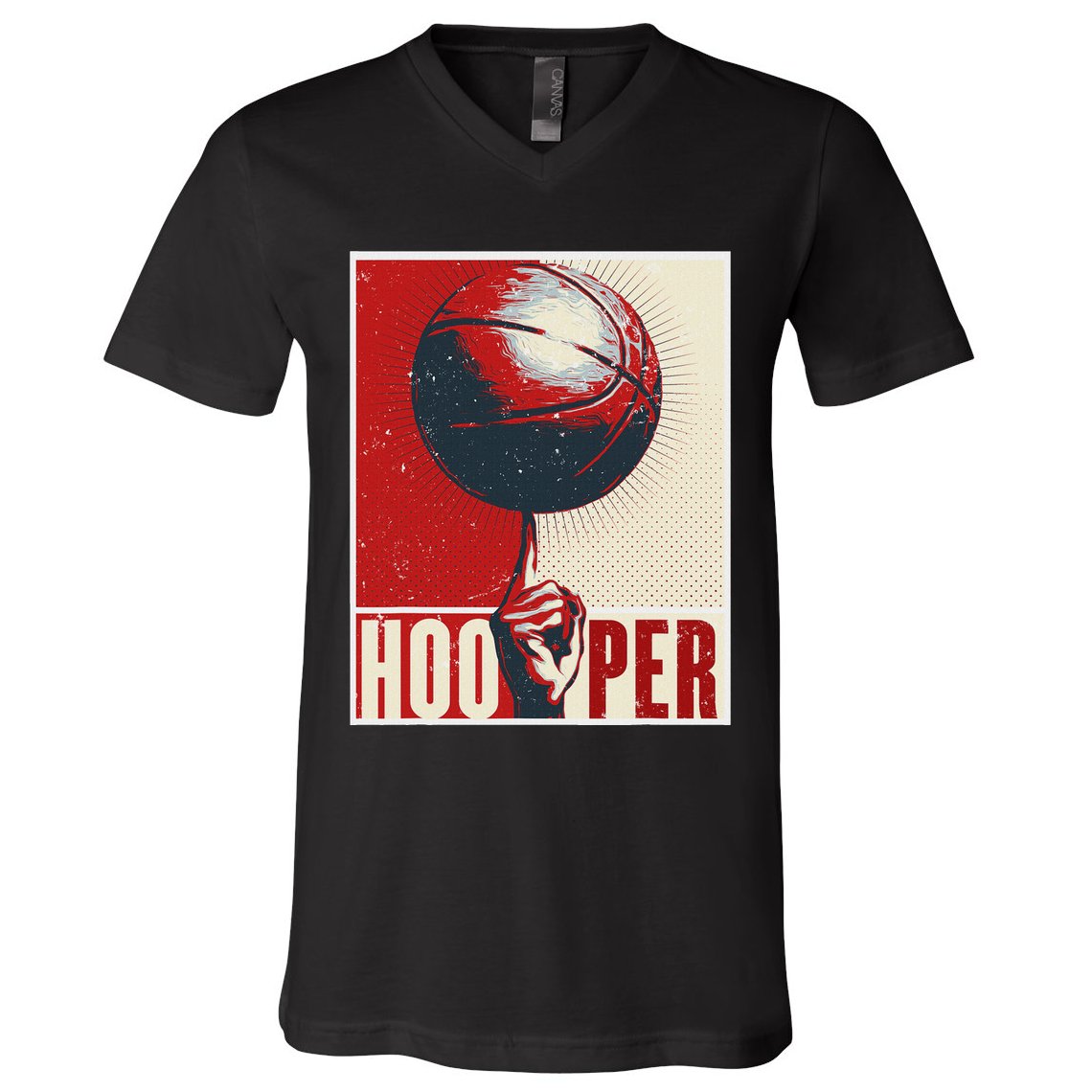 Basketball Gift Hooper Street Streetball Basketball Player V-Neck T-Shirt