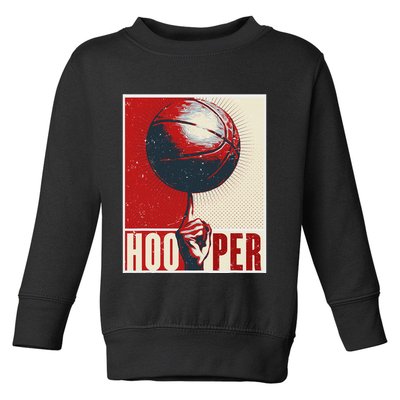 Basketball Gift Hooper Street Streetball Basketball Player Toddler Sweatshirt