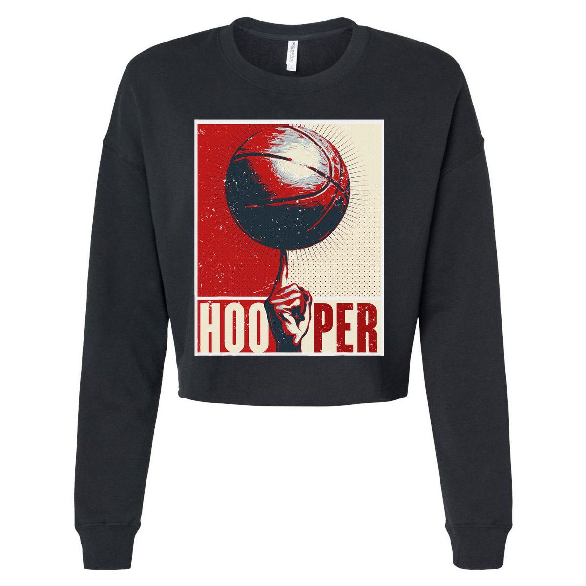 Basketball Gift Hooper Street Streetball Basketball Player Cropped Pullover Crew