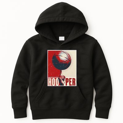 Basketball Gift Hooper Street Streetball Basketball Player Kids Hoodie