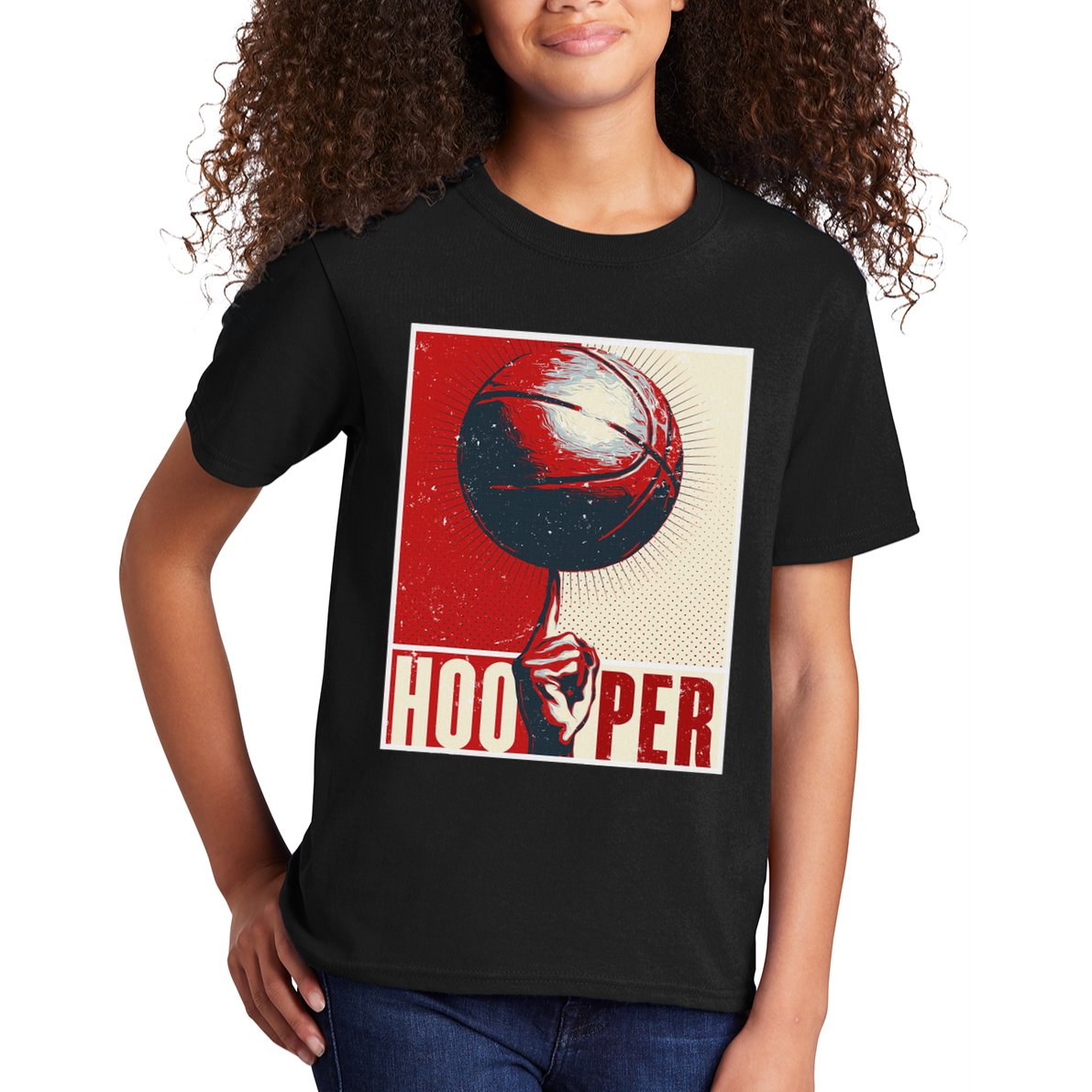Basketball Gift Hooper Street Streetball Basketball Player Kids T-Shirt