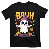 Bruh Ghost Halloween Trick Or Treat Funny T-Shirt