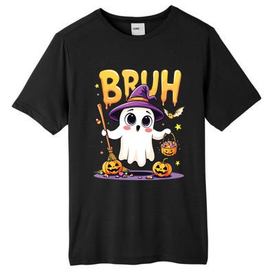 Bruh Ghost Halloween Trick Or Treat Funny Tall Fusion ChromaSoft Performance T-Shirt