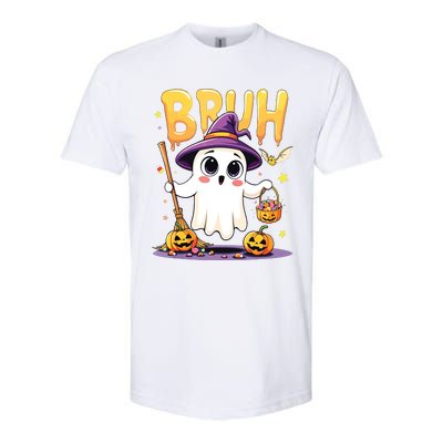 Bruh Ghost Halloween Trick Or Treat Funny Softstyle CVC T-Shirt