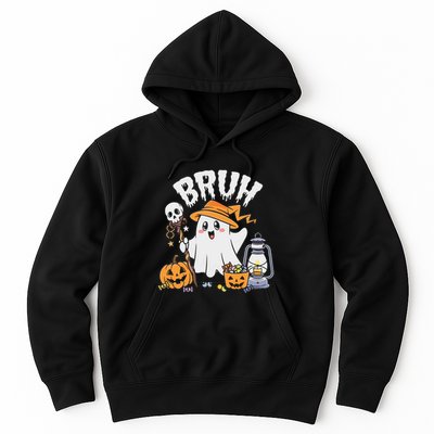 Bruh Ghost Halloween Cute Ghost Candy Hoodie