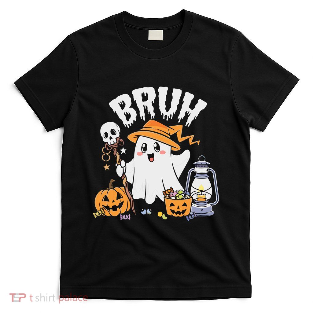 Bruh Ghost Halloween Cute Ghost Candy T-Shirt