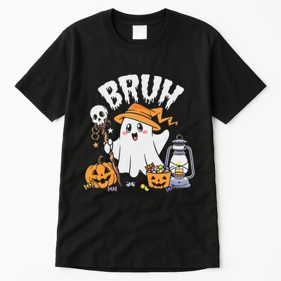Bruh Ghost Halloween Cute Ghost Candy Tall T-Shirt