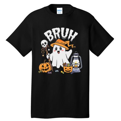 Bruh Ghost Halloween Cute Ghost Candy Tall T-Shirt