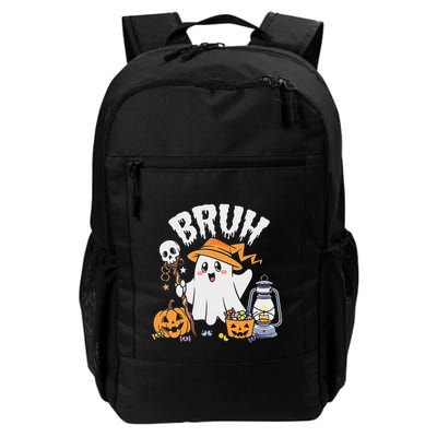 Bruh Ghost Halloween Cute Ghost Candy Backpack