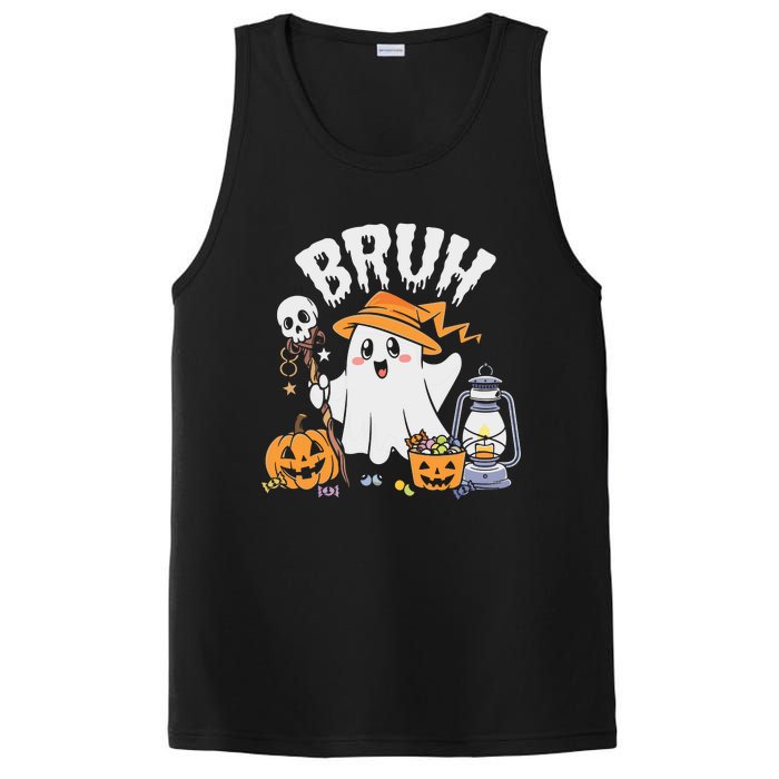 Bruh Ghost Halloween Cute Ghost Candy PosiCharge Competitor Tank