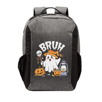 Bruh Ghost Halloween Cute Ghost Candy Vector Backpack