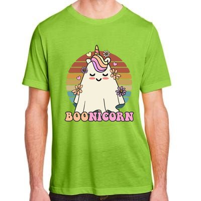 Boonicorn Groovy Halloween Unicorn Boo Ghost Costume Cute Gift Adult ChromaSoft Performance T-Shirt