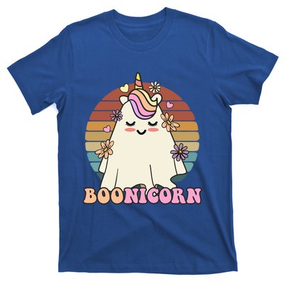 Boonicorn Groovy Halloween Unicorn Boo Ghost Costume Cute Gift T-Shirt