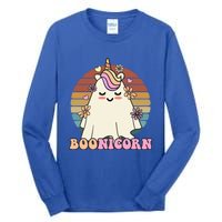 Boonicorn Groovy Halloween Unicorn Boo Ghost Costume Cute Gift Tall Long Sleeve T-Shirt