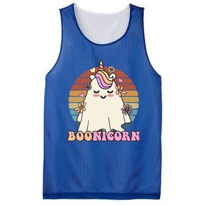 Boonicorn Groovy Halloween Unicorn Boo Ghost Costume Cute Gift Mesh Reversible Basketball Jersey Tank