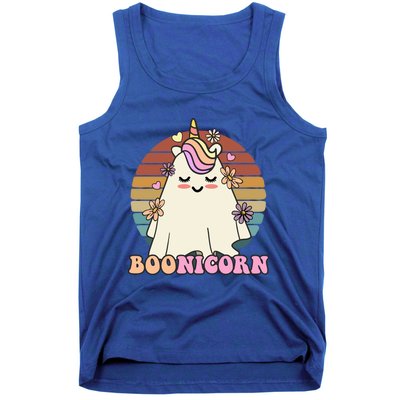 Boonicorn Groovy Halloween Unicorn Boo Ghost Costume Cute Gift Tank Top