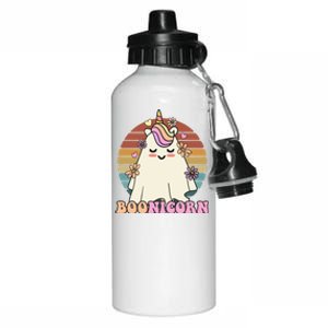 Boonicorn Groovy Halloween Unicorn Boo Ghost Costume Cute Gift Aluminum Water Bottle