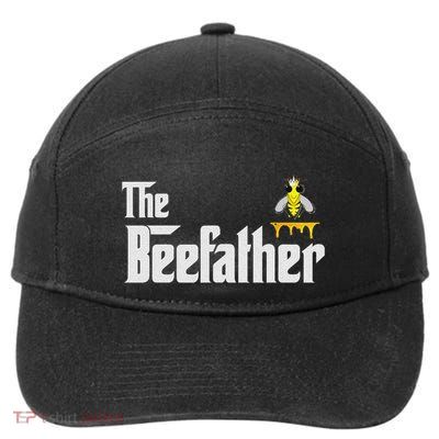 Beekeeper Gifts Honey Bees Beefather Funny Hive Humor Joke 7-Panel Snapback Hat