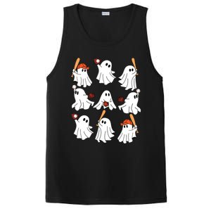 Boo Ghost Halloween Baseball Happy Halloween Baseball Lover PosiCharge Competitor Tank