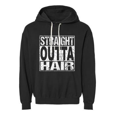 Bald Guy Hair Loss Baldness Garment-Dyed Fleece Hoodie