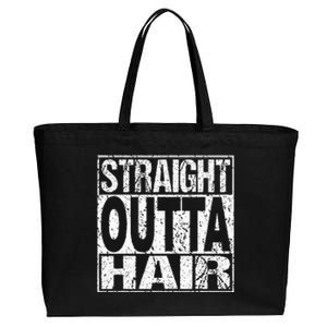 Bald Guy Hair Loss Baldness Cotton Canvas Jumbo Tote