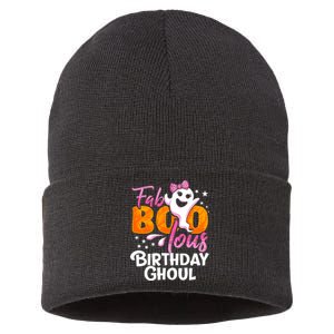 Birthday Ghoul Halloween Girl Fab BOO Lous Fabolous Sustainable Knit Beanie