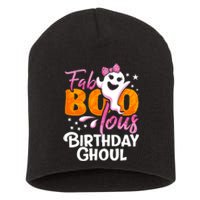 Birthday Ghoul Halloween Girl Fab BOO Lous Fabolous Short Acrylic Beanie