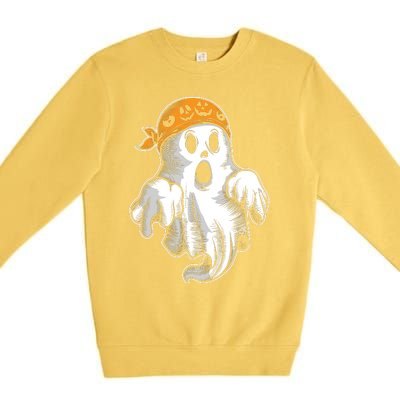 Boo Ghost Halloween Graphic Premium Crewneck Sweatshirt