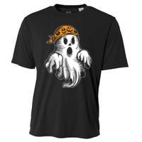 Boo Ghost Halloween Graphic Cooling Performance Crew T-Shirt