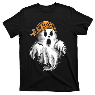 Boo Ghost Halloween Graphic T-Shirt