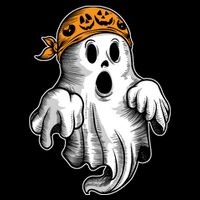 Boo Ghost Halloween Graphic Sustainable Bucket Hat