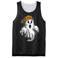 Boo Ghost Halloween Graphic Mesh Reversible Basketball Jersey Tank