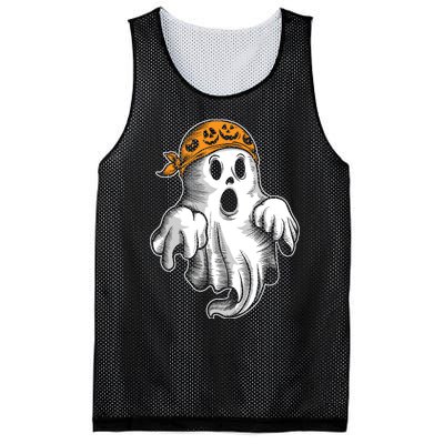 Boo Ghost Halloween Graphic Mesh Reversible Basketball Jersey Tank