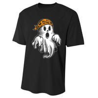 Boo Ghost Halloween Graphic Performance Sprint T-Shirt