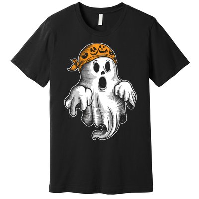 Boo Ghost Halloween Graphic Premium T-Shirt