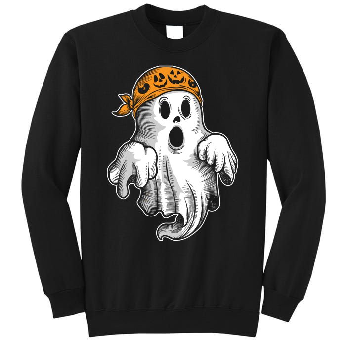 Boo Ghost Halloween Graphic Tall Sweatshirt