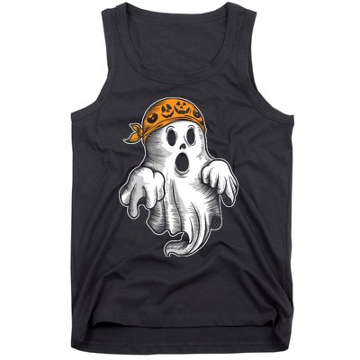 Boo Ghost Halloween Graphic Tank Top