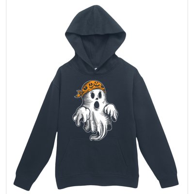 Boo Ghost Halloween Graphic Urban Pullover Hoodie