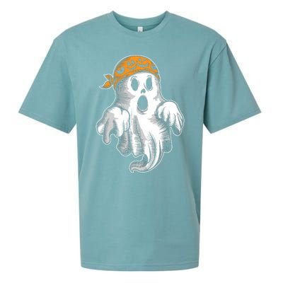 Boo Ghost Halloween Graphic Sueded Cloud Jersey T-Shirt