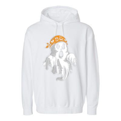 Boo Ghost Halloween Graphic Garment-Dyed Fleece Hoodie