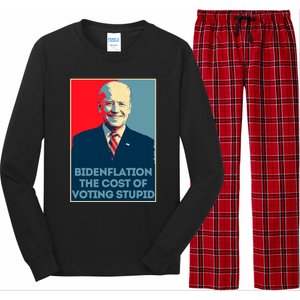 Bidenflation Gift Inflation Gas Prices Gift Biden Gift Long Sleeve Pajama Set