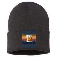 Bourbon Goes In Wisdom Comes Out Bourbon Drinking Lover Gift Sustainable Knit Beanie