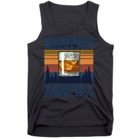 Bourbon Goes In Wisdom Comes Out Bourbon Drinking Lover Gift Tank Top