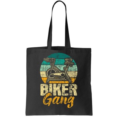 Biker Gang Indoor Bicycle Gym Cycling Lover Tote Bag