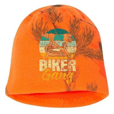 Biker Gang Indoor Bicycle Gym Cycling Lover Kati - Camo Knit Beanie