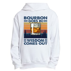 Bourbon Goes In Wisdom Comes Out Bourbon Drinking Lover Gift Urban Pullover Hoodie